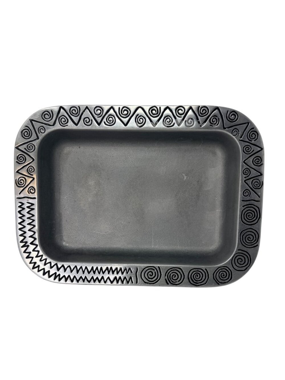 2 Qt Rectangular Baker No Liner Reggae Wilton Armetale Hollowware Cast Aluminum